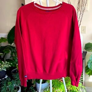 ❤️Jansport Red Full Sleeve Fleece Sweatshirt for Women -L